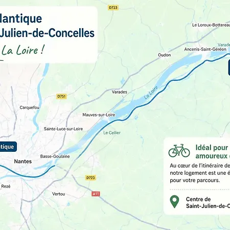 Julien De Concelles 5 Minutes De La Loire Apartmán